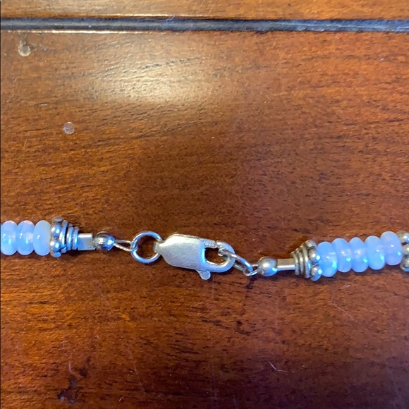 Handmade Glass and peridot beaded set - Picture 3 of 6